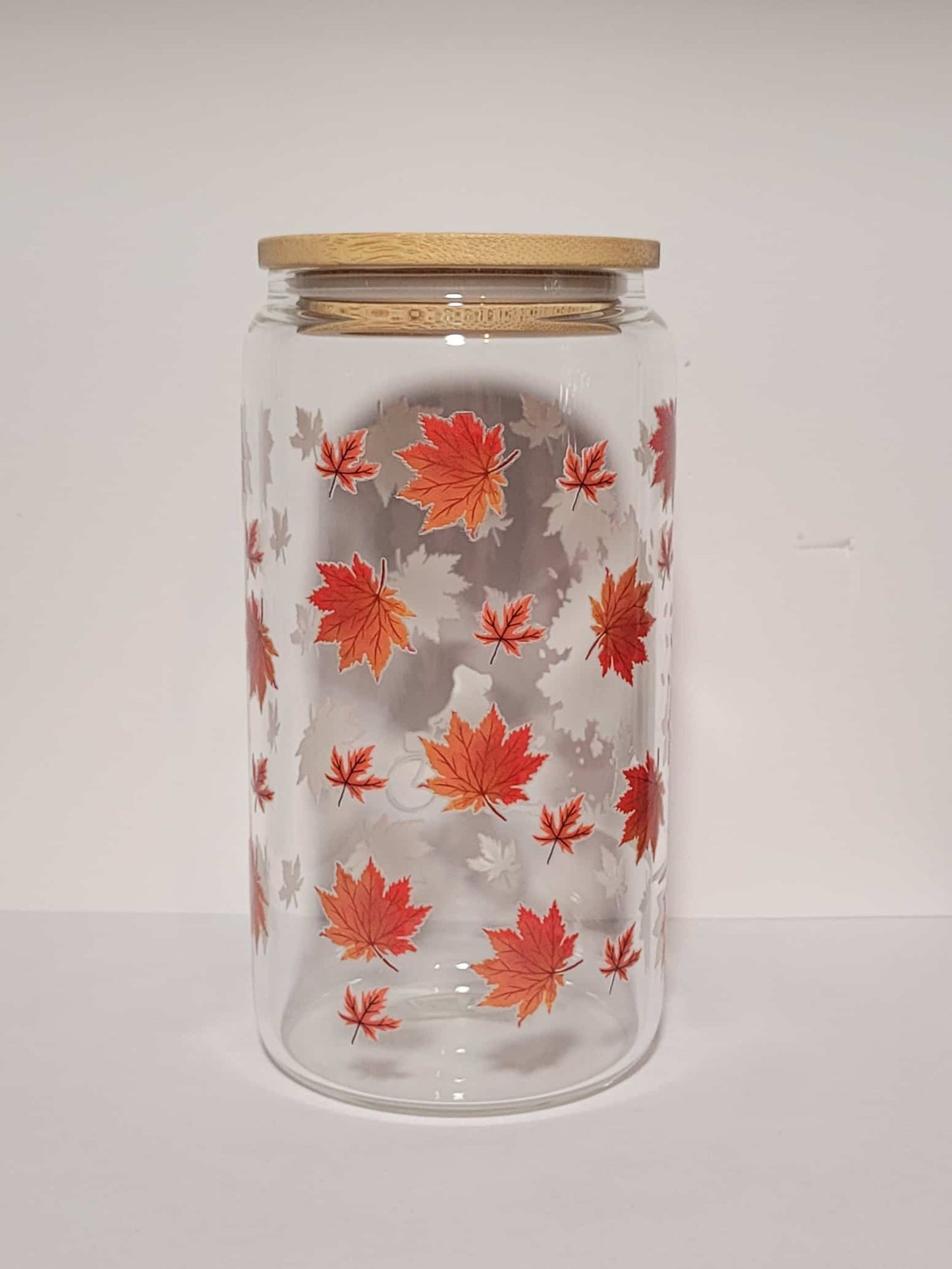 Verre 16 oz Automne à vélo