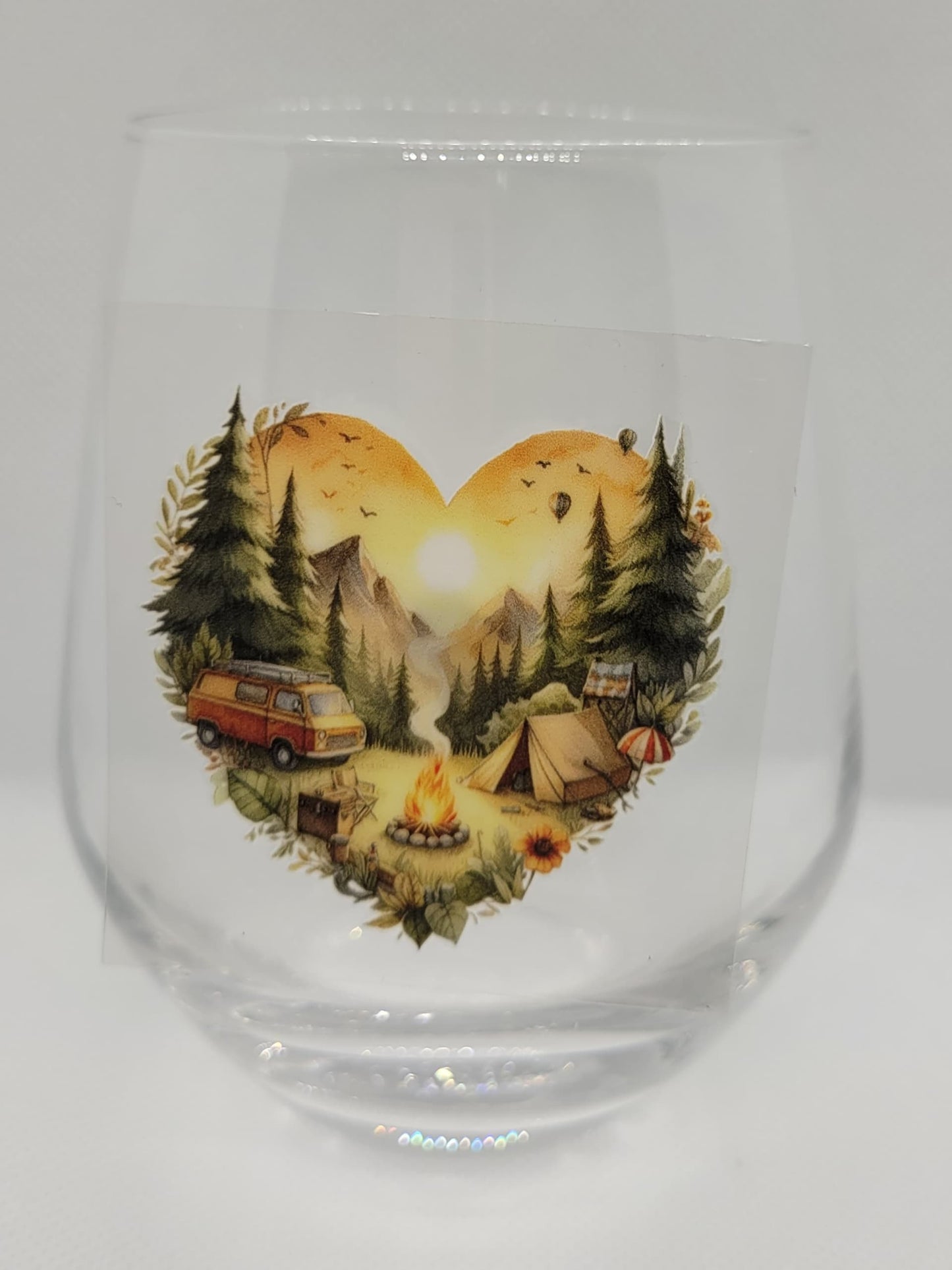 Verre à vin Camping Coeur 3