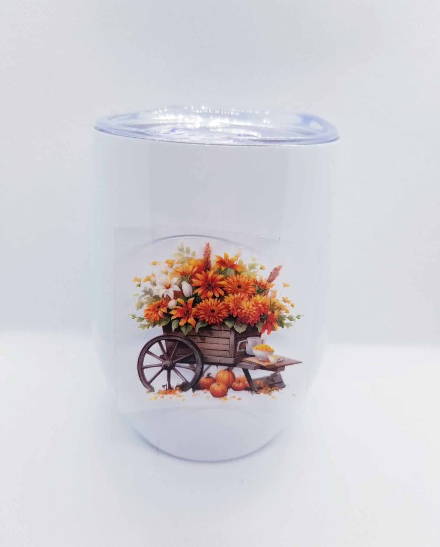 Verre à vin ou café 12 oz Bouquet d'automne