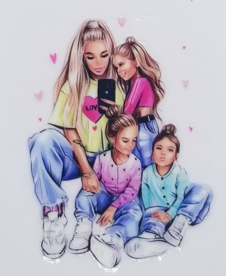 Verre à vin Maman et enfants 10