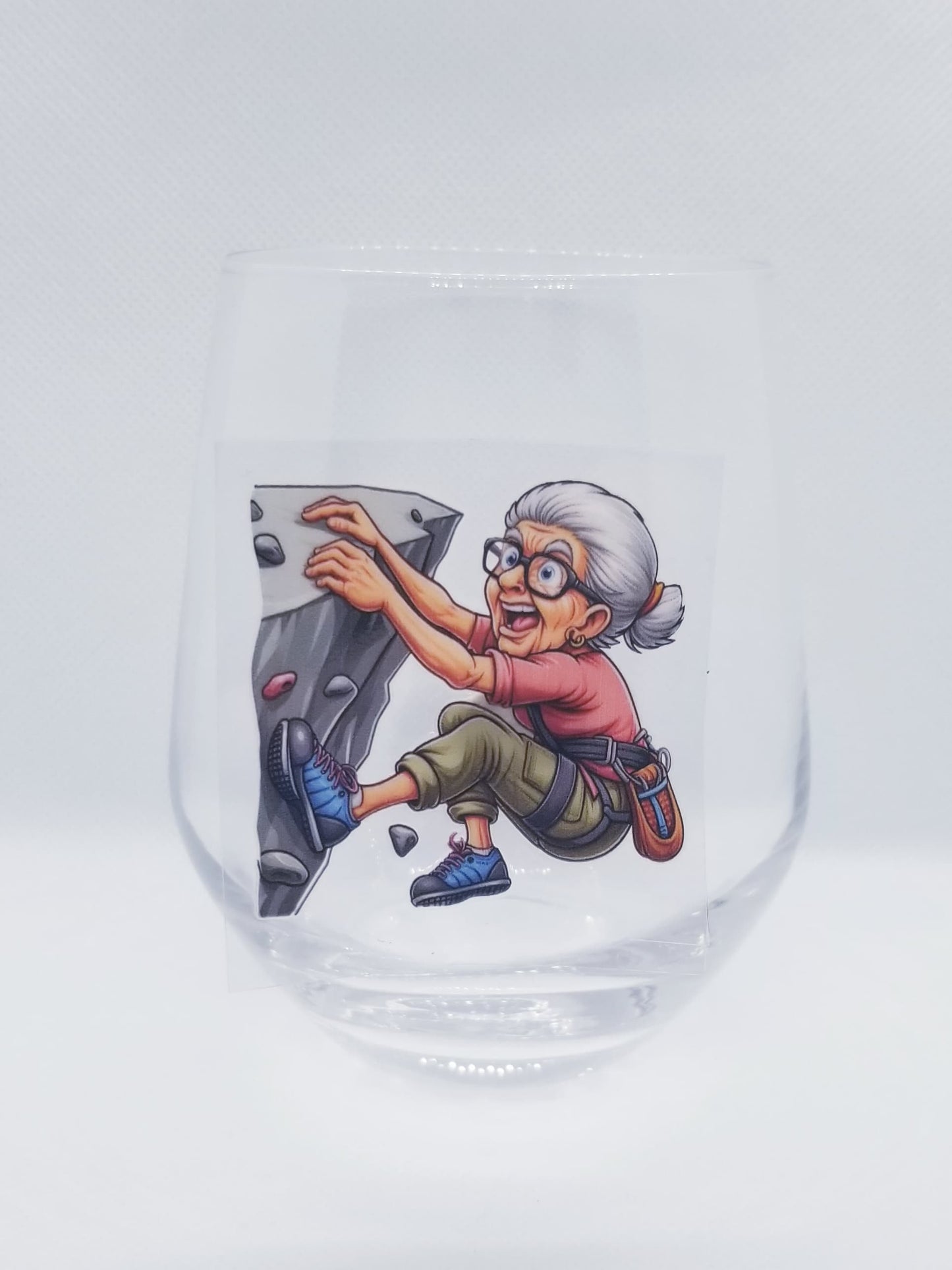 Verre à vin Mamie escalade