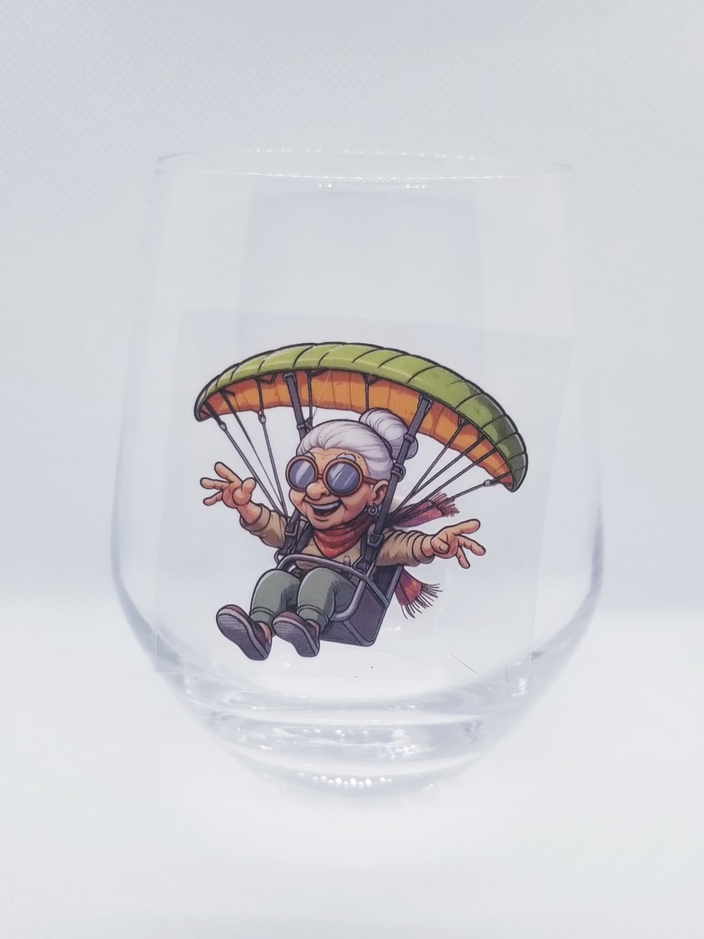 Verre à vin Mamie en parachute