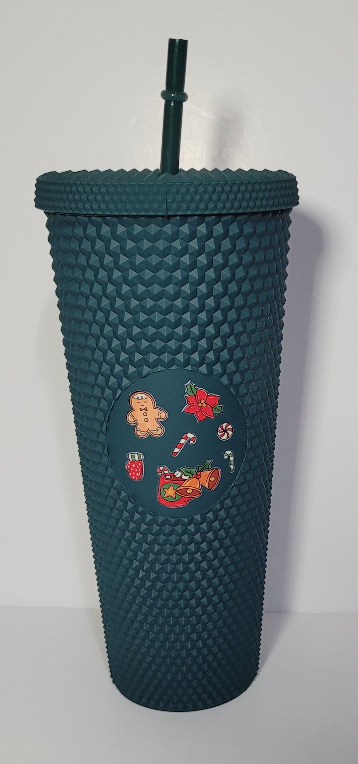 Studded Tumbler 24 oz Matte Forest NOËL
