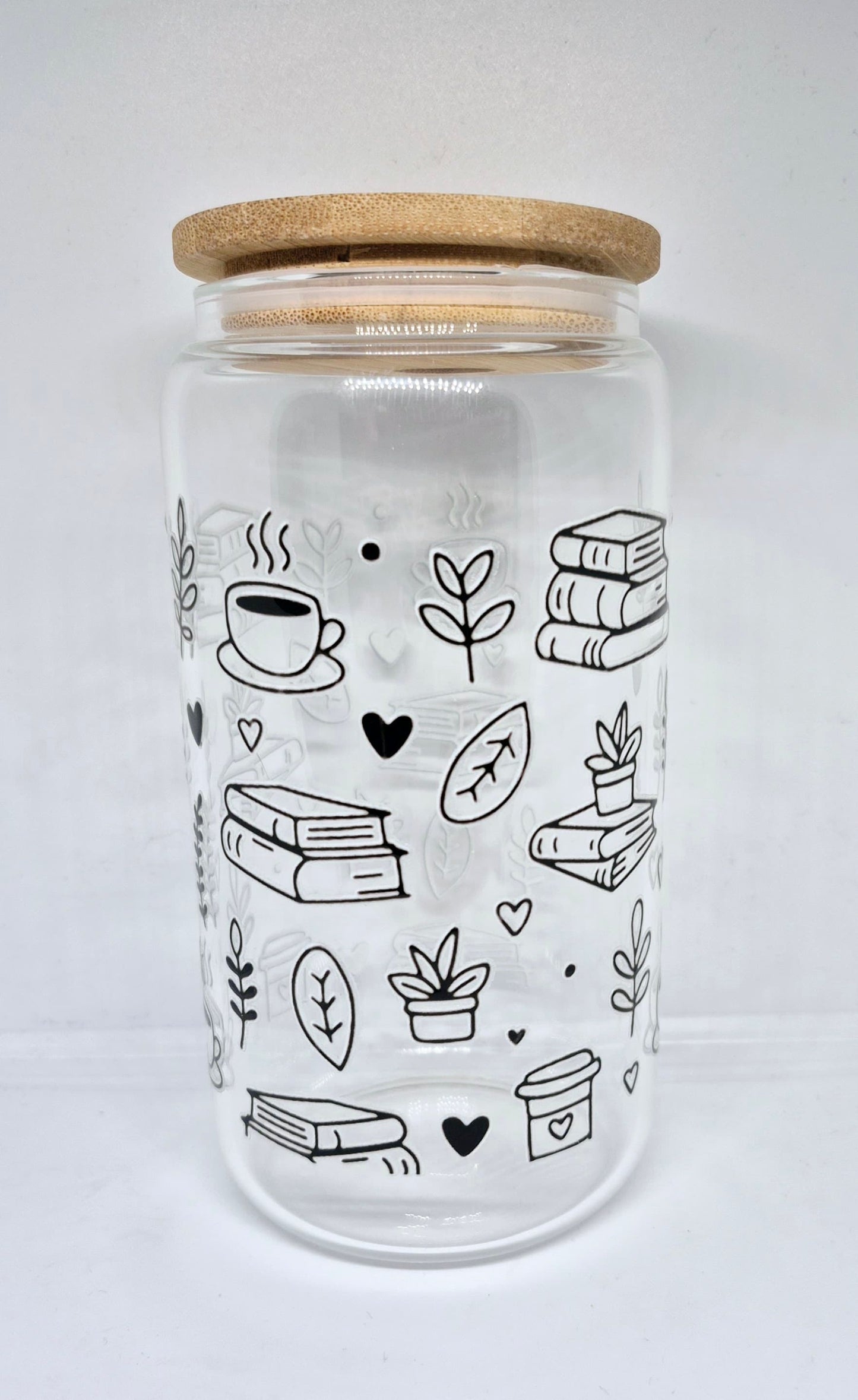 Verre 16 oz Café et lecture