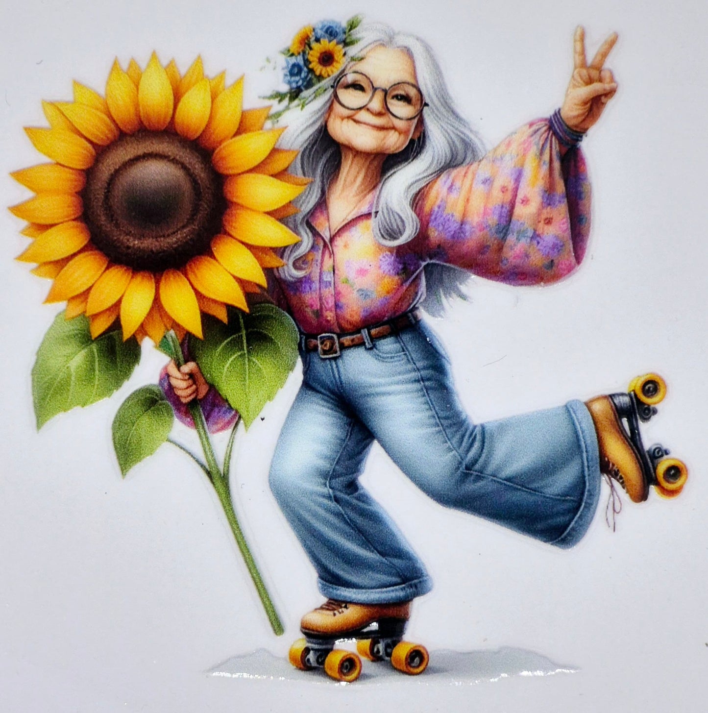 Gobelet à café ou verre à vin Mamie Tournesol