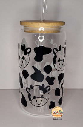 Verre 16 oz Vache noire