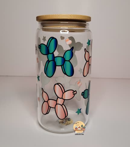 Verre 16 oz Chien balloune
