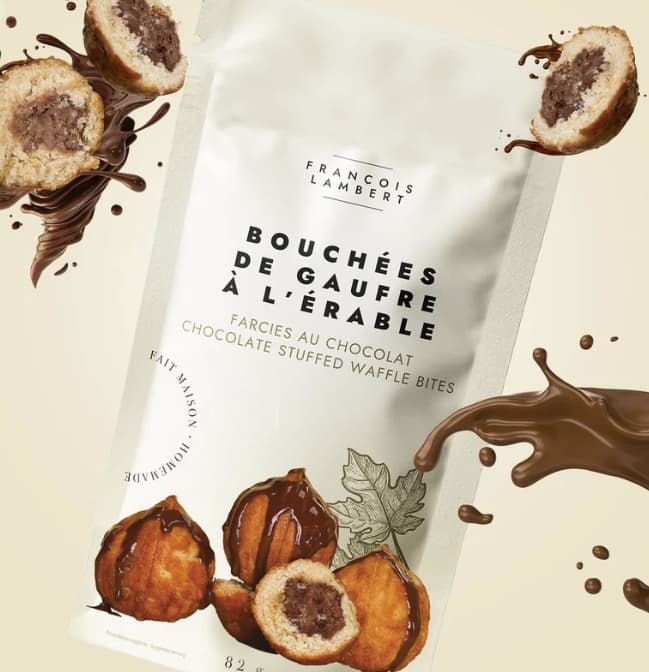 François Lambert - Bouchées de gaufres farcies au chocolat au lait