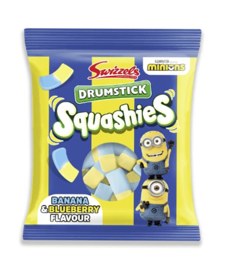 Swizzels Squashies Banane et blueberry