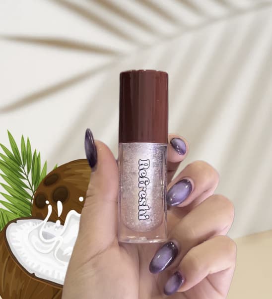 Refreshi Cosmetics - Huile pour les lèvres Coconut Crème