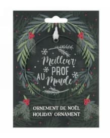 Ornement "Meilleur prof du monde"