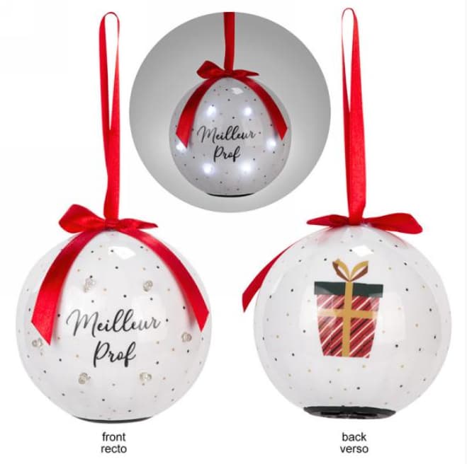 Boule de Noël "Meilleur Prof"