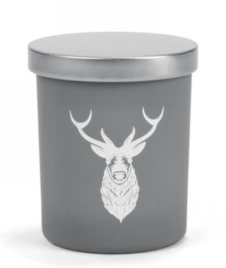 Chandelle Cerf en pot gris