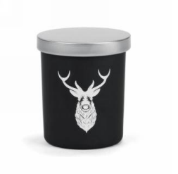 Chandelle Cerf en pot noir