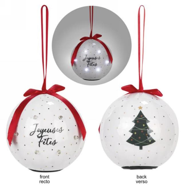 Boule de Noël "Joyeuses Fêtes"