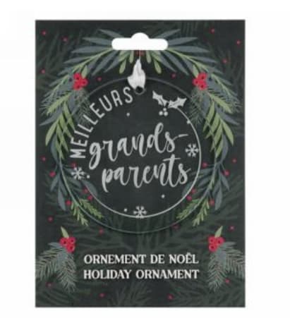 Ornement "Meilleurs grands-parents"