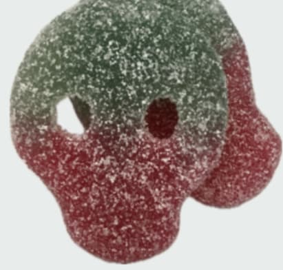 Bonbon Suèdois Veggie sour melonskull