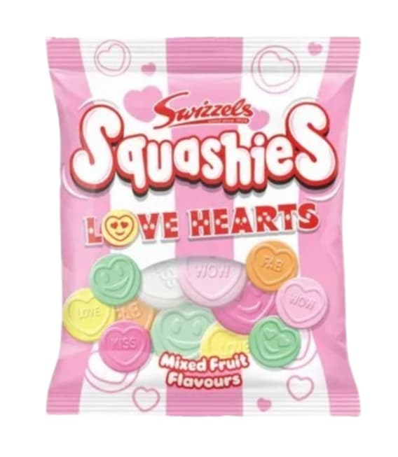 Swizzels Squashies Love Hearts 120g