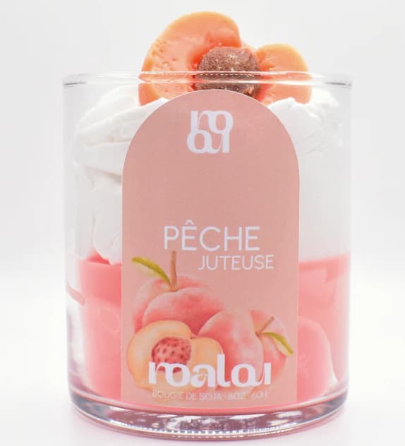 Noalou - Bougie Pêche Juteuse
