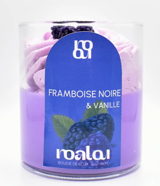 Noalou - Bougie Framboise noir vanille