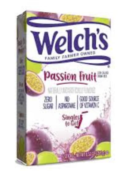 Welch's Single On the Go Sans Sucre Fruit de la Passion