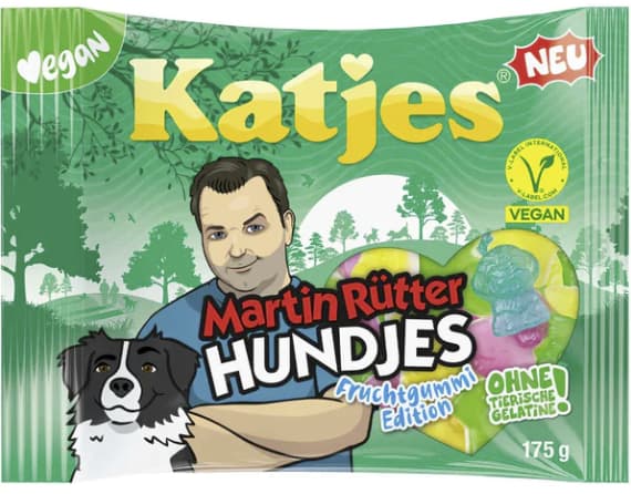 Katjes Martin Rutter Hundjes Vegan 175g