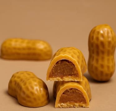 François Lambert - Chocolats dorés farcis au Biscoff et gaufre vanille