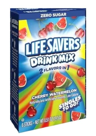 Lifesaver Single On the Go Sans Sucre Cerise Melon d'eau