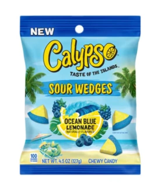 Calypso Sour Wedges Ocean Blue Limonade 127g