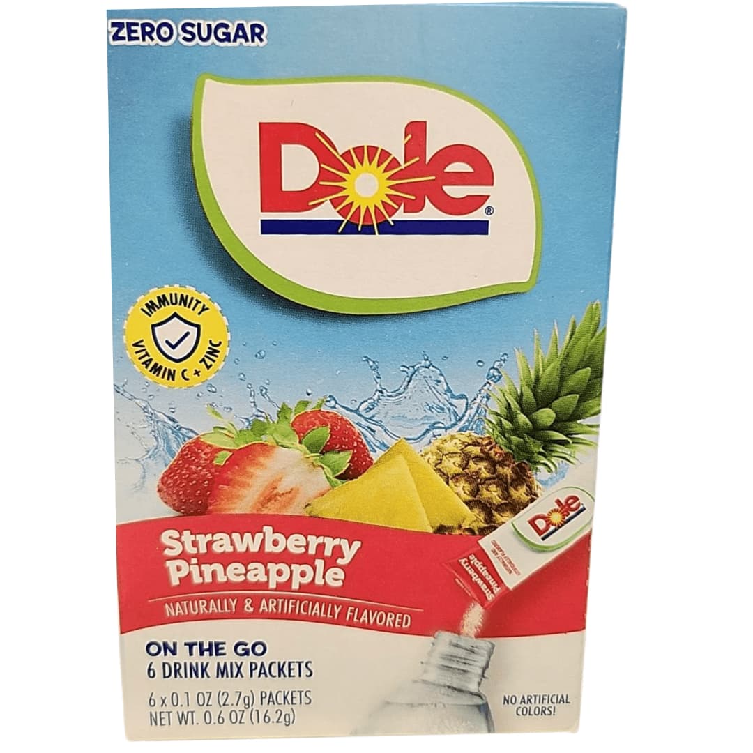 Dole Single To Go Zero Sugar Strawberry Pineapple