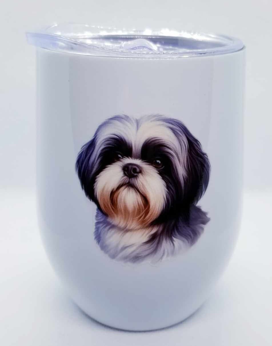 Verre à vin ou café 12 oz Chien 4