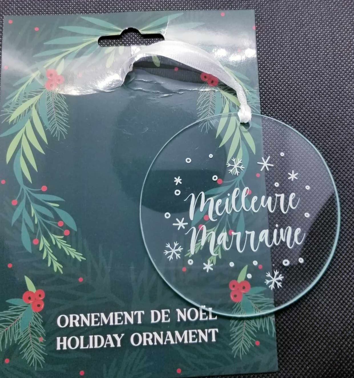 Ornement "Meilleure marraine"