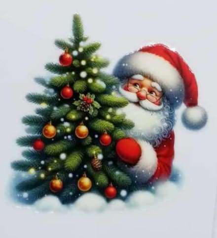 Verre à vin Père Noël 3