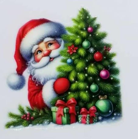 Verre à vin Père Noël 4