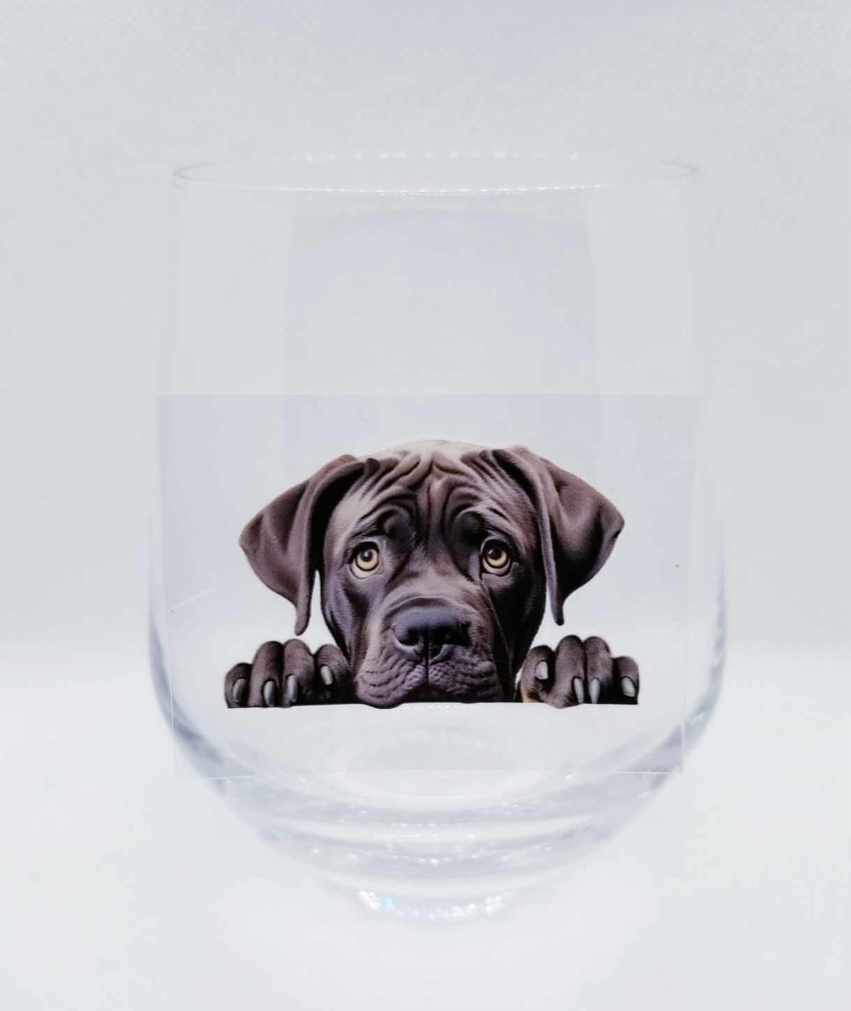 Verre à vin Chien mignon 22