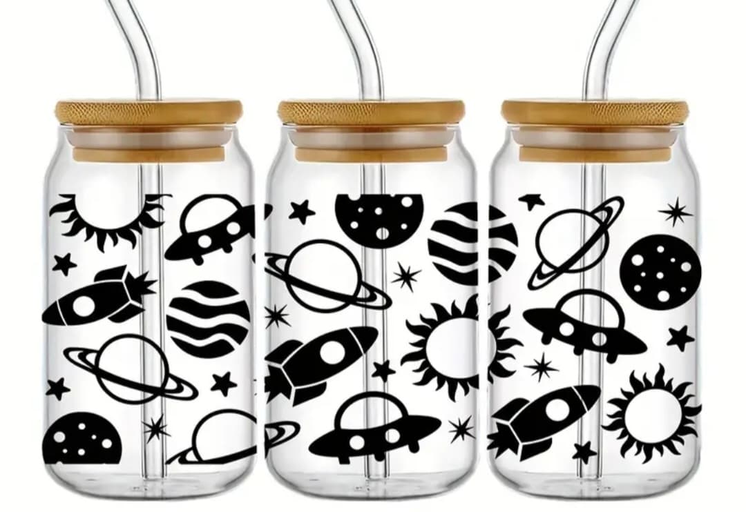 Verre 16 oz Planète noire