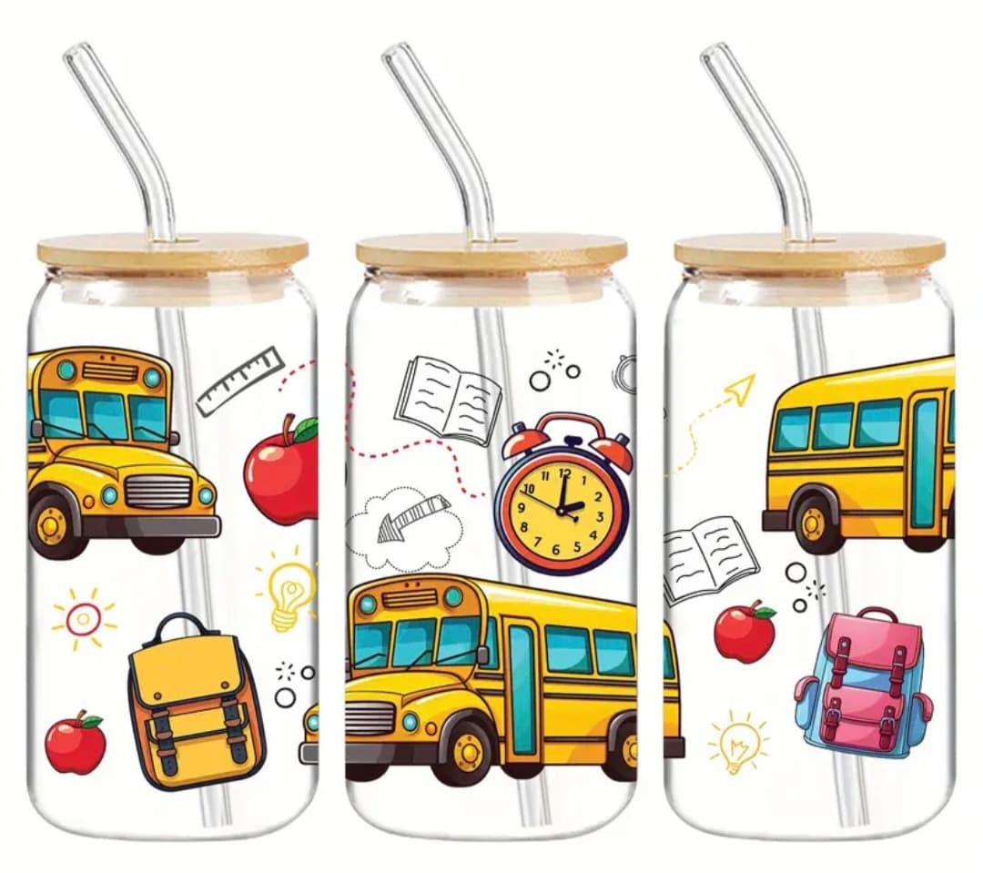 Verre 16 oz Autobus scolaire
