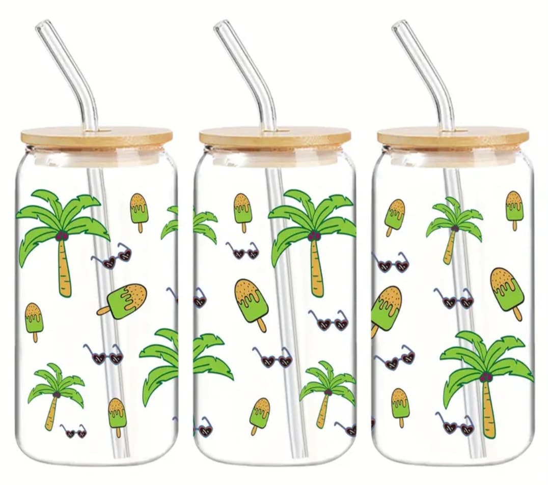 Verre 16 oz Sous les palmiers