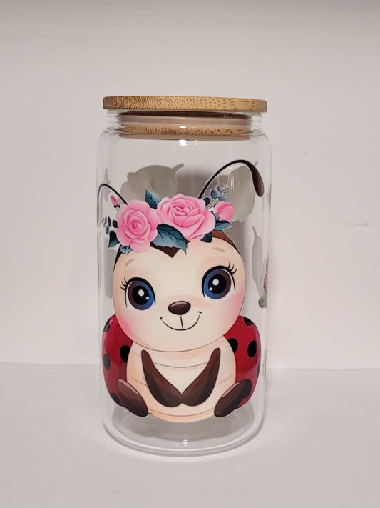 Verre 16 oz Coccinelles