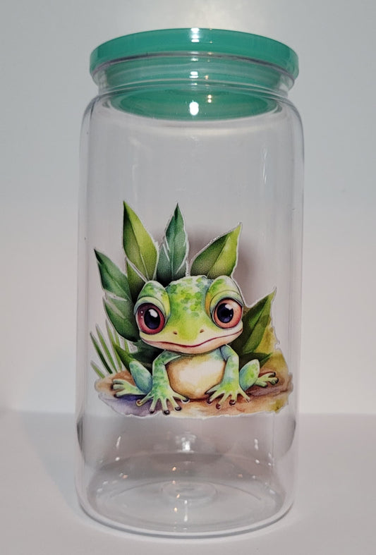 Verre 16 oz Grenouille PLASTIQUE