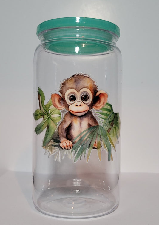 Verre 16 oz Singe PLASTIQUE