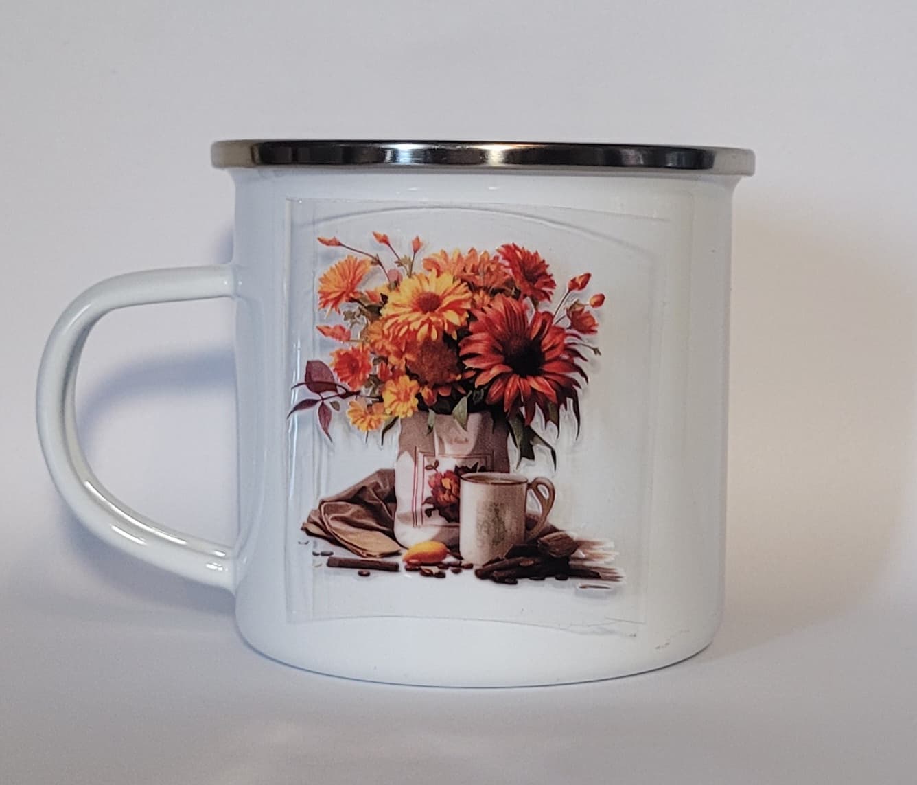 Tasse émaillée 10 oz Automne 1