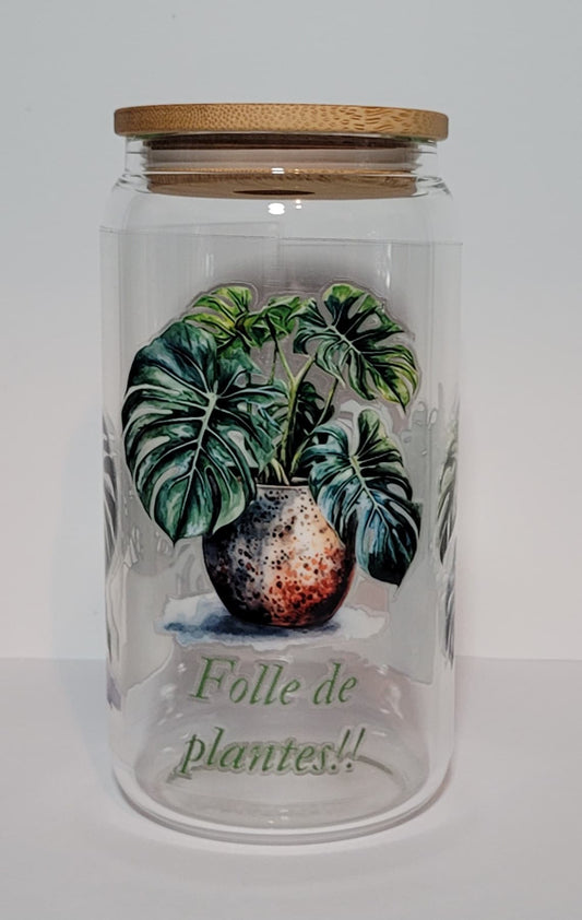 Verre 16 oz Folle de plantes!!