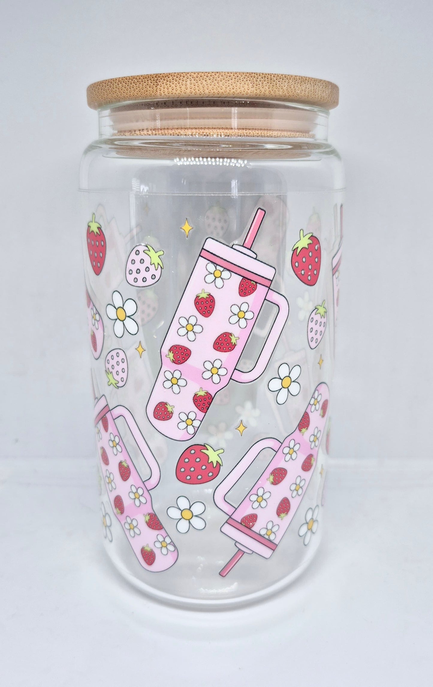 Verre 16 oz Tumbler et fraises