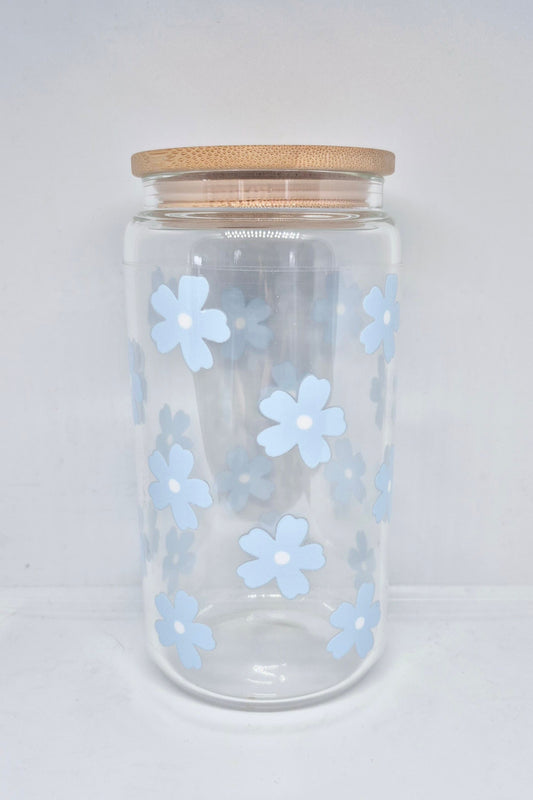 Collants UV DTF seulement - Fleur bleue