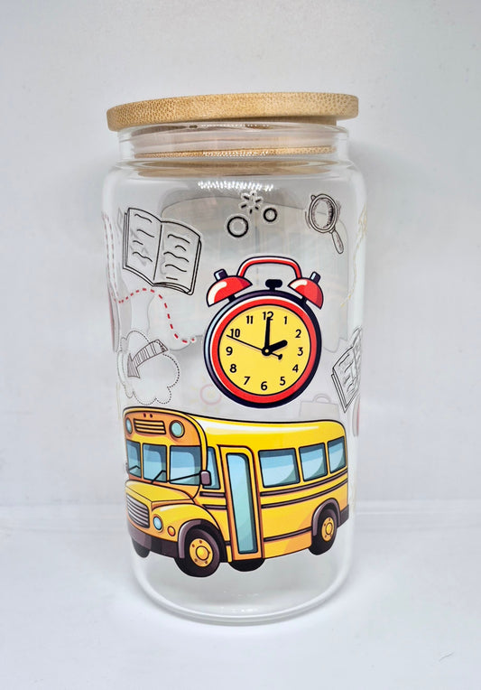 Verre 16 oz Autobus scolaire