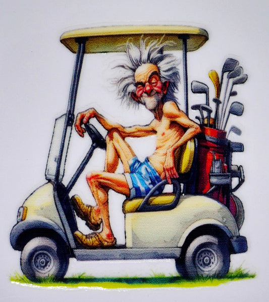 Gobelet à café ou verre à vin Vieux papy Golf