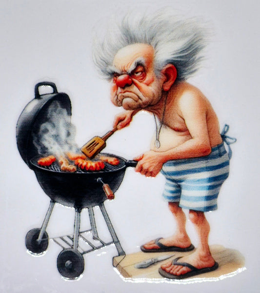 Gobelet à café ou verre à vin Vieux papy BBQ