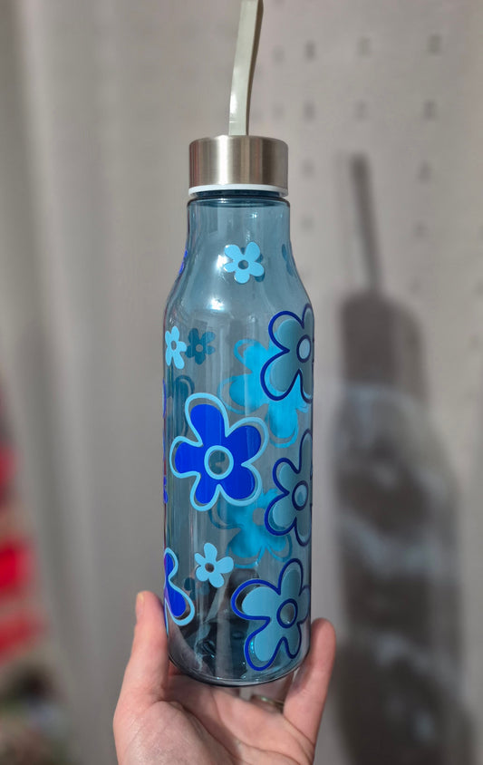 Gourde fleur bleue