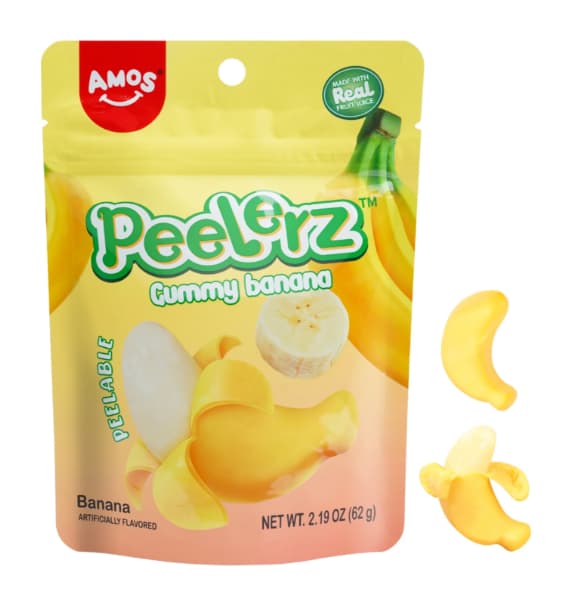 Amos Peelerz Gummy Banane Peg 170g